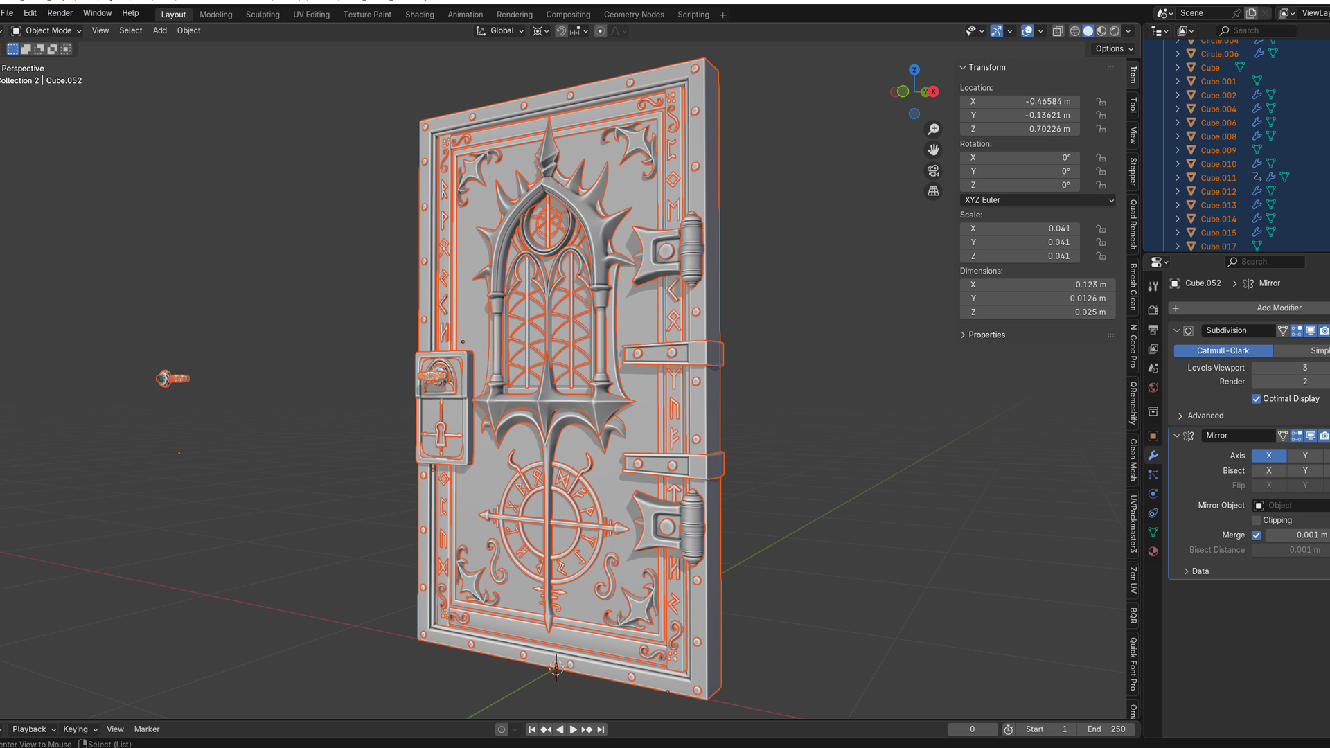 Gothic Veil Double Door