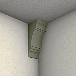 Wide ceiling molding 0.1 m - Sage green