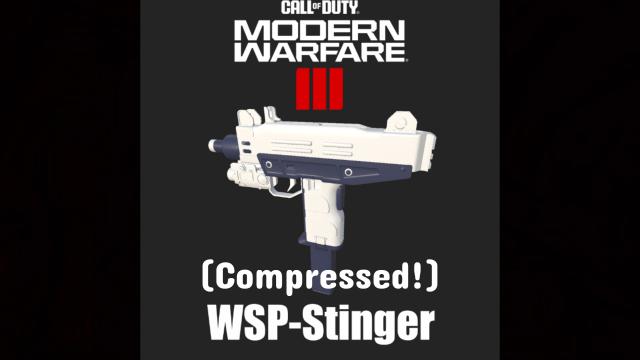 [Blue Archive] COD20 MW2023 WSP-Stinger [Yutori Natsu's Weapon] (with black outline) [Replace UZI] (Compressed Edition)