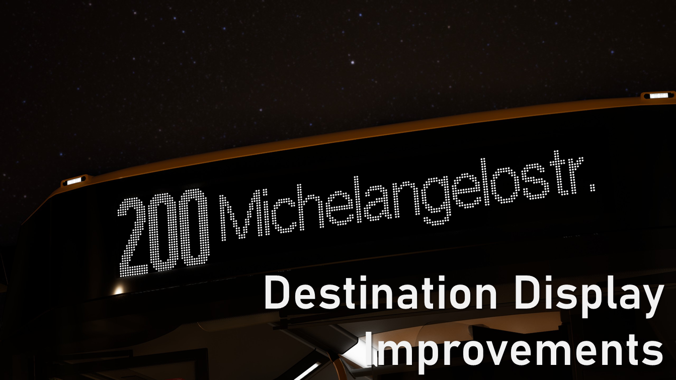 Destination Display Improvements preview