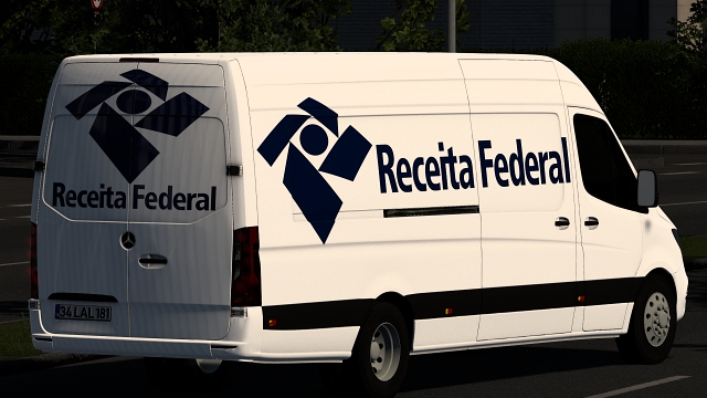 RECEITA FEDERAL MERCEDES-BENZ SPRINTER TRZPRO BY RODONITCHO MODS 1.0 1.50 1.59 01 05 2026