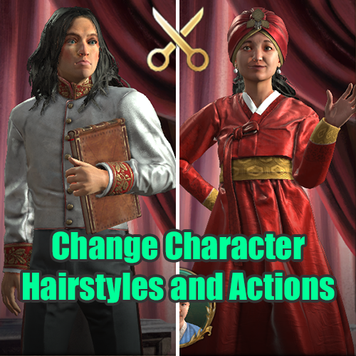 Change Character Hairstyles and Actions preview