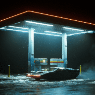Neon Fuel Stop [2560x1440] preview