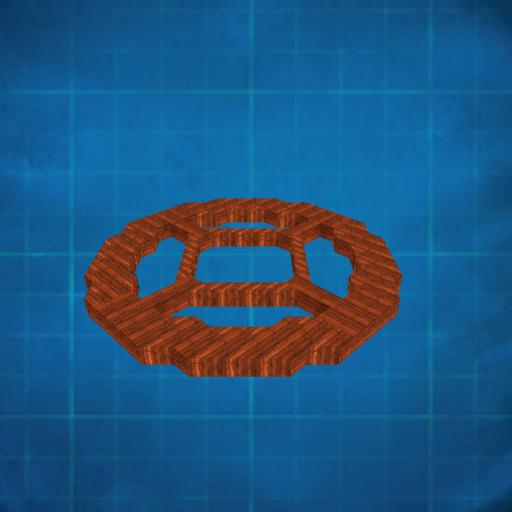Wheel with Diamond-Shape Center(Horizontal Version)