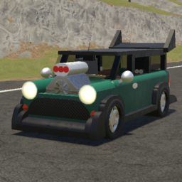 Small Copper Passenger Van  MK1 (Drag cyan)
