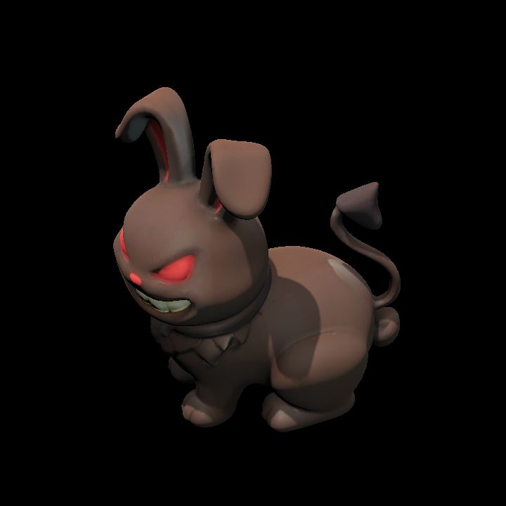 Hollow Chocolate Bunny devil