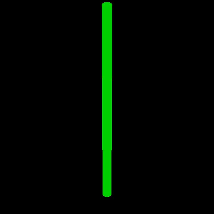 Green beam Vertical