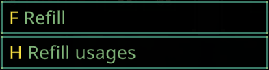 "Refill" Button for item stacks