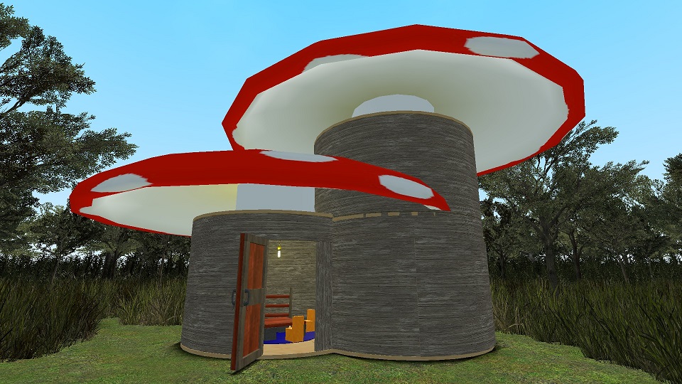 Wizard and Moofs Mushroom House