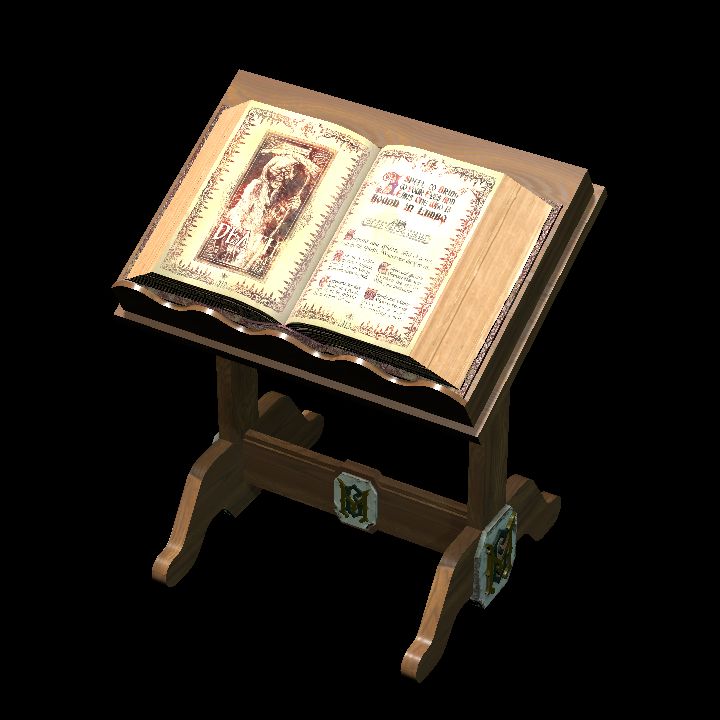 Lectern & Book from Haunted Mansion