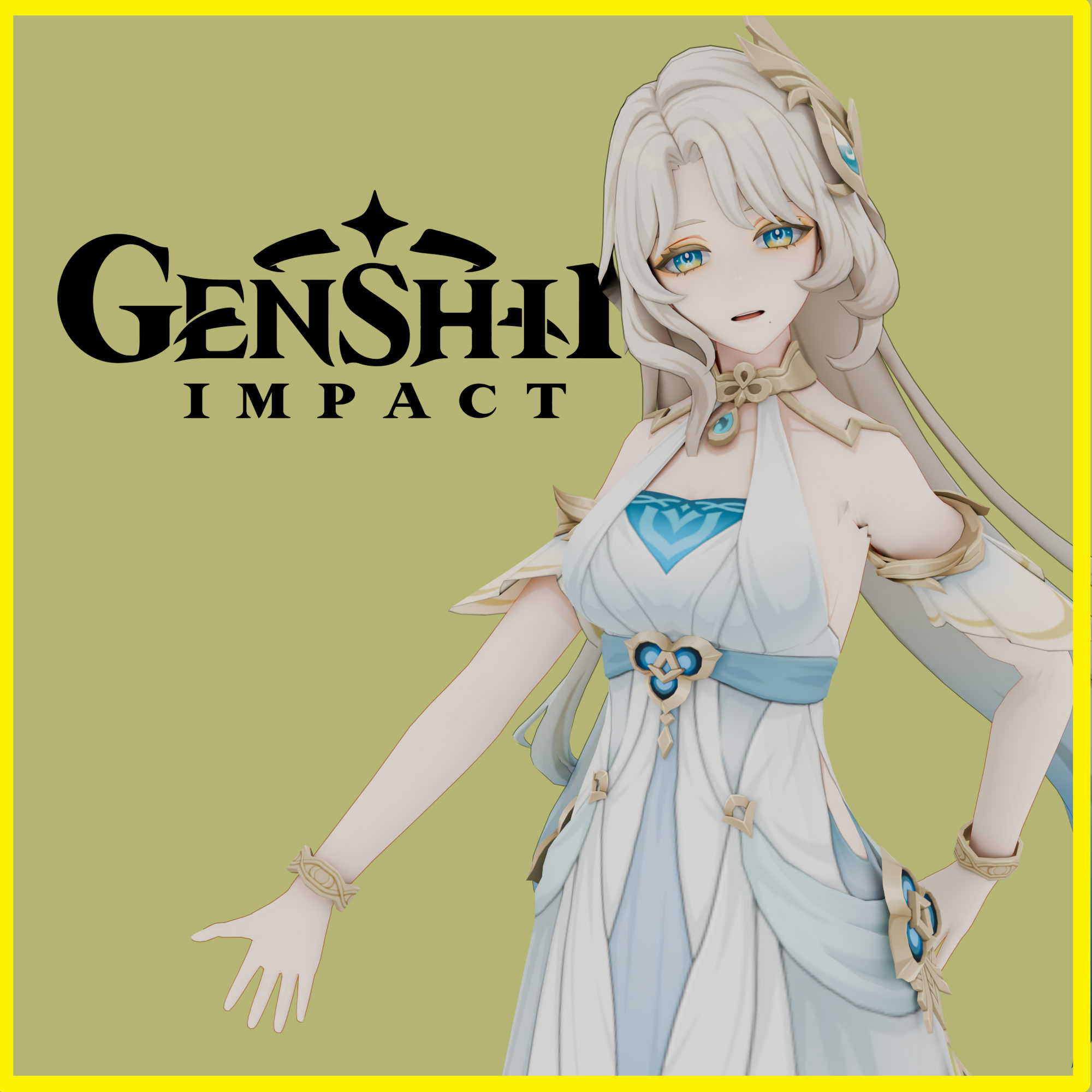 Genshin Impact - Aria - Goddess of the Eternal Moon (PM & NPCs)
