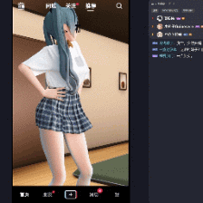 【卡尔】初音的直播录像（差分）ex mmd