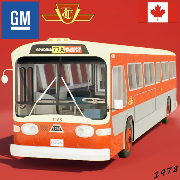 1978 GM/GMC New Look TTC (Toronto Transit Commission) 77A Spadina