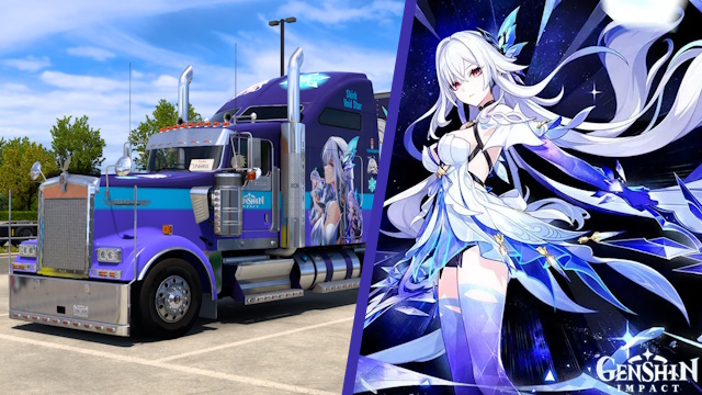 Kenworth W900 Skirk - Genshin Impact [Combo Skin]