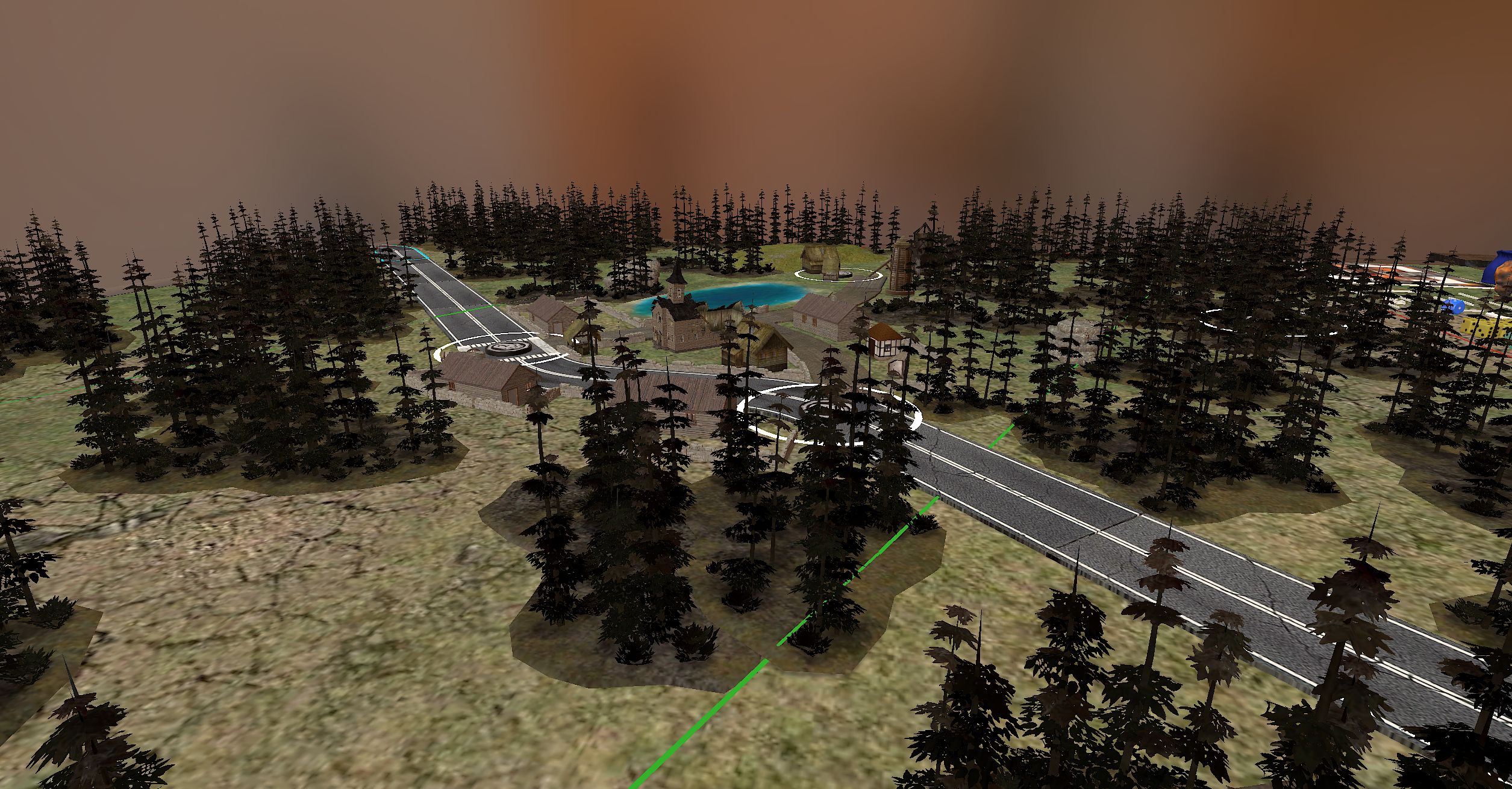 Flame of War Mission Table - Forest Crossing