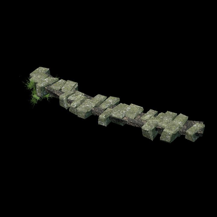 Jungle Ruins - path curve 2 A