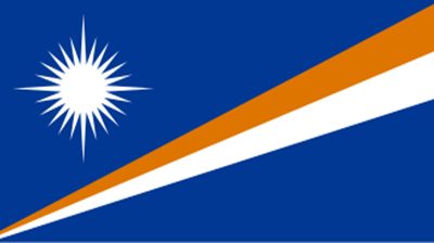 The flag of the Marshall Islands