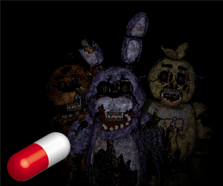 Broken Fnaf 1 Animatronics Pill Pack