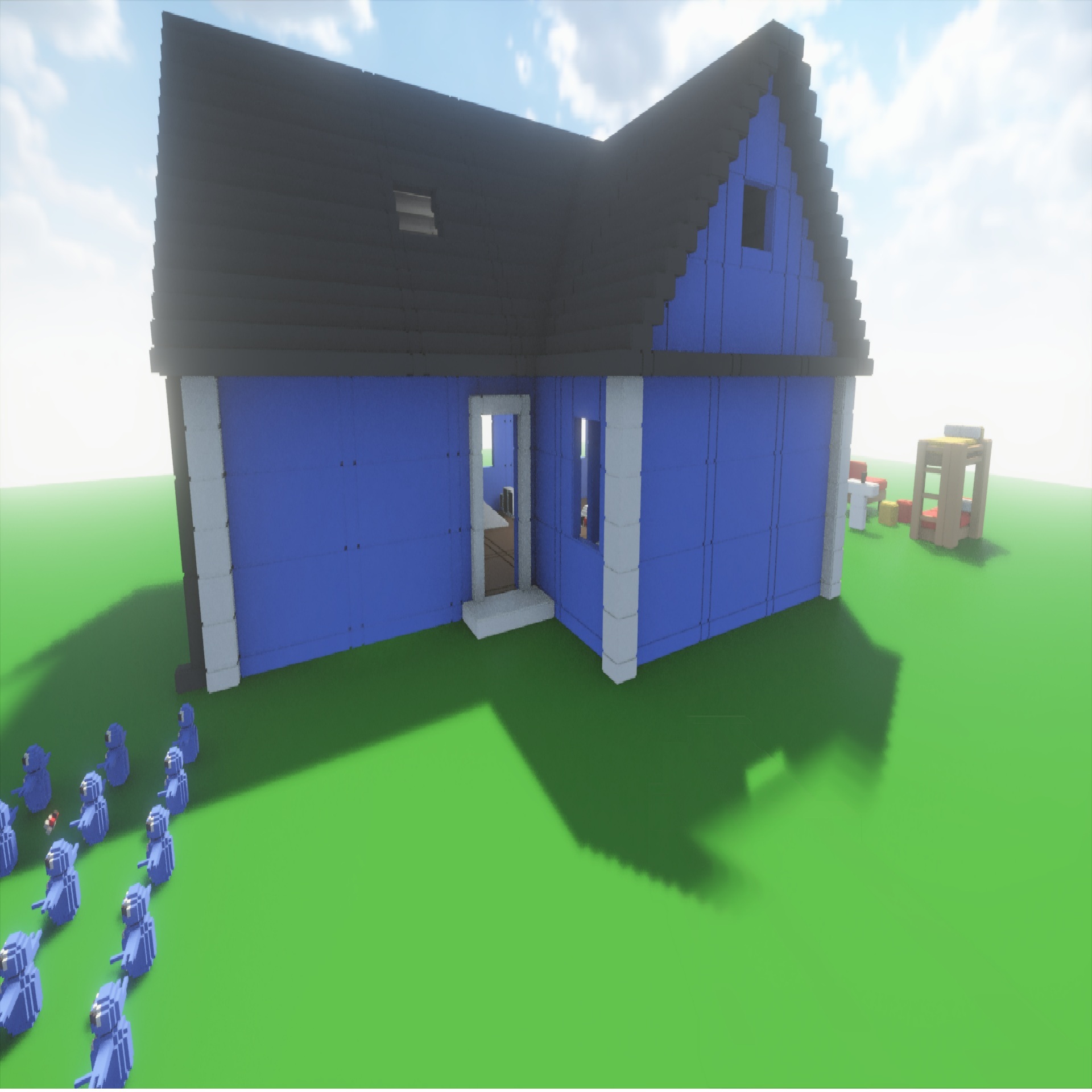 Blue house (unfinished)