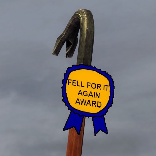 Fell for it again award