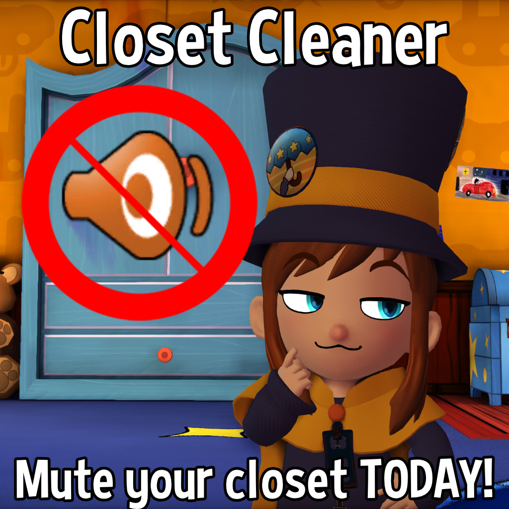 Closet Cleaner - mute your bedroom closet today!