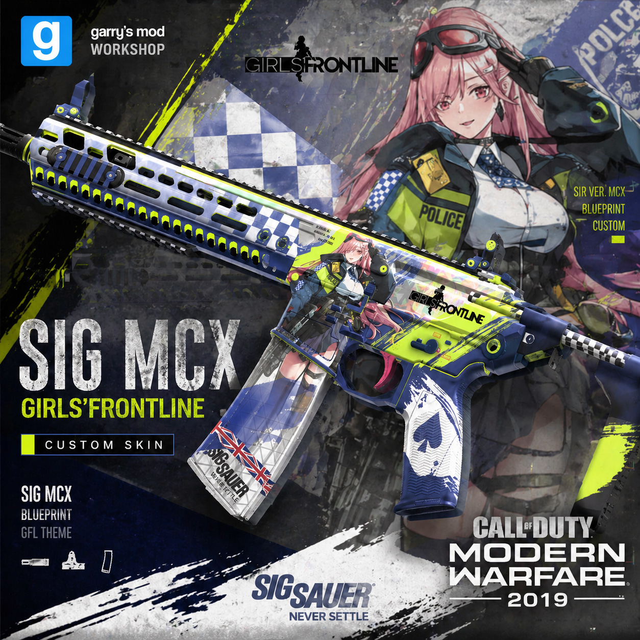 【MW Base】Modern Warfare 2019 - M13 Girls Frontline SIG MCX