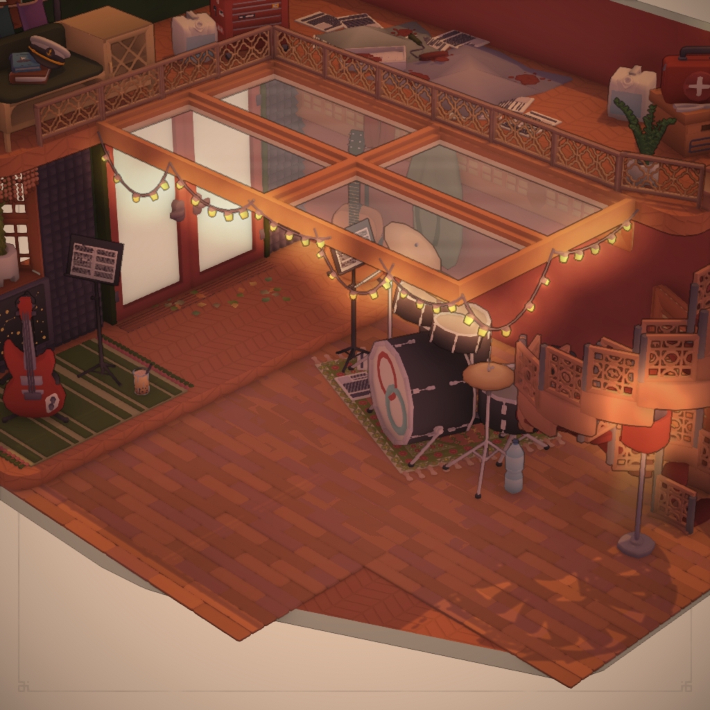 Music studio renovation preview