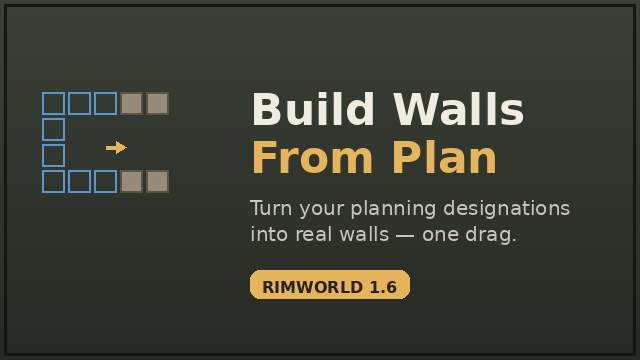 Build Walls From Plan