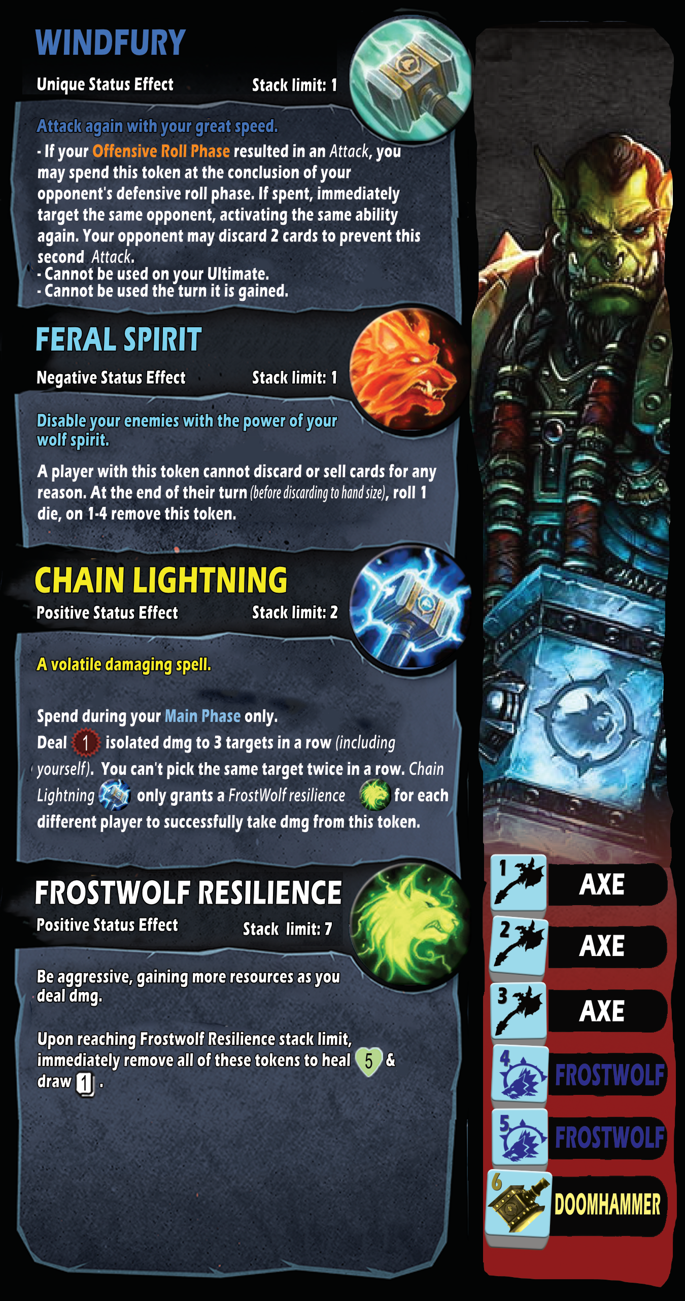 Thrall Dice Throne Homebrew by HullK: testing well, almost done