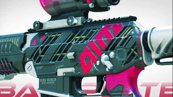 SG553 | AIM Backplate red