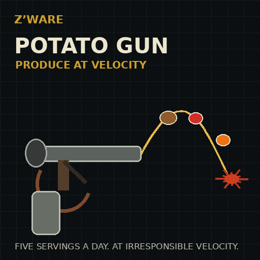 Z'Ware Potato Gun: Produce at Velocity [B42]