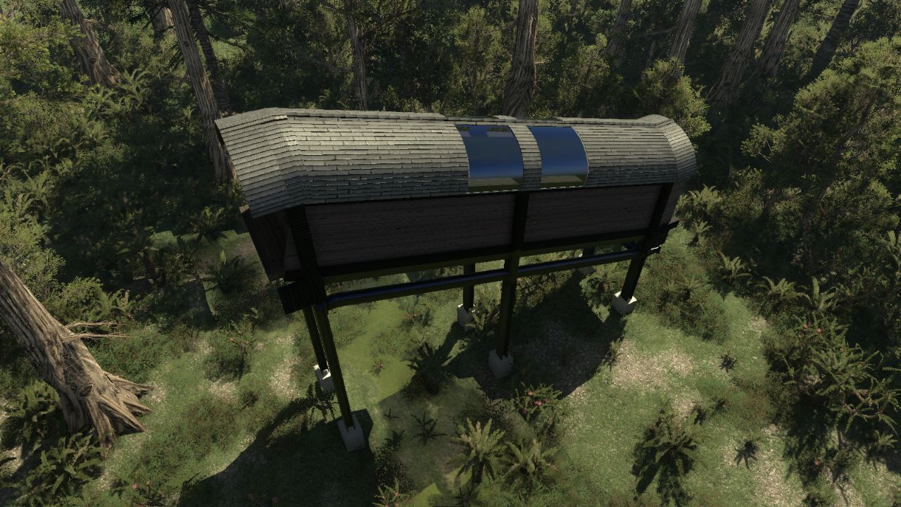 Raised Walkway B8 Long Stairway Down (The Pro-Naturalist Pack)