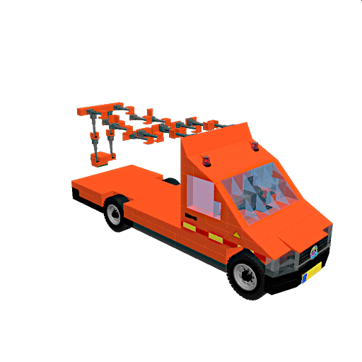 volkswagen transporter but built into a container mover preview