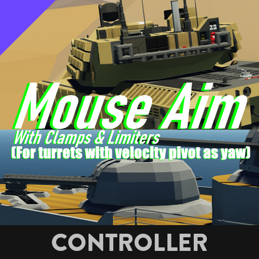 Mouse Aim fire controller (limited velocity pivot yaw, fixed seat pos)