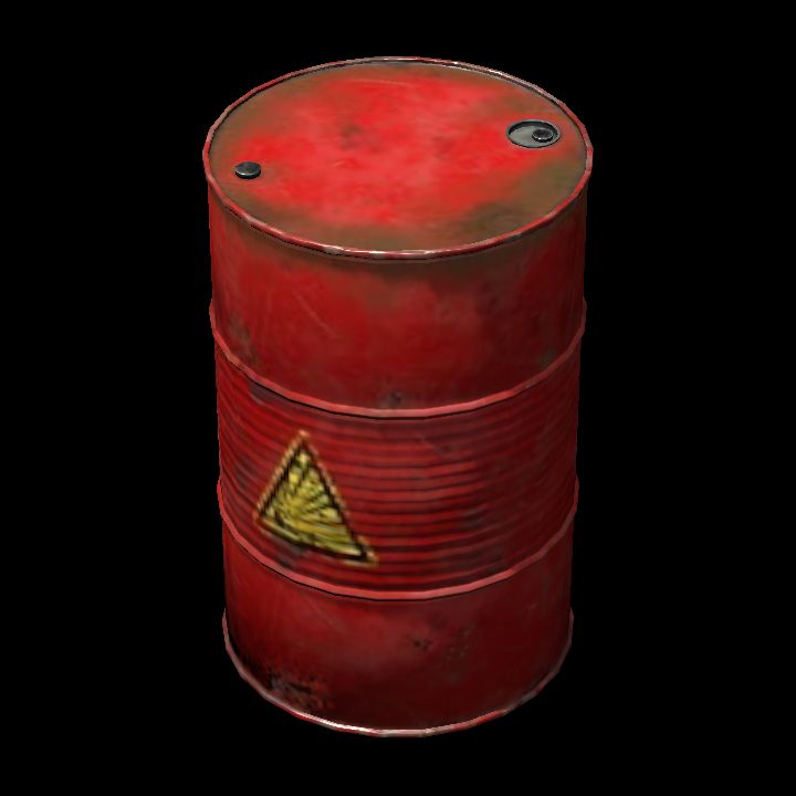 Barrel - red explosive