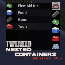 Nested Containers (Tweaked) – Project Zomboid Mod