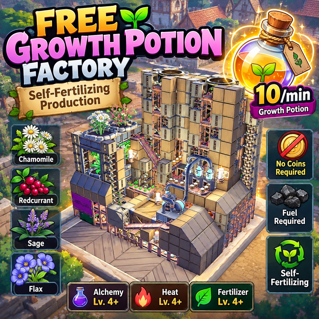 [1.0] Free Growth Potion Factory — Self-Sustaining Fertilizer Production