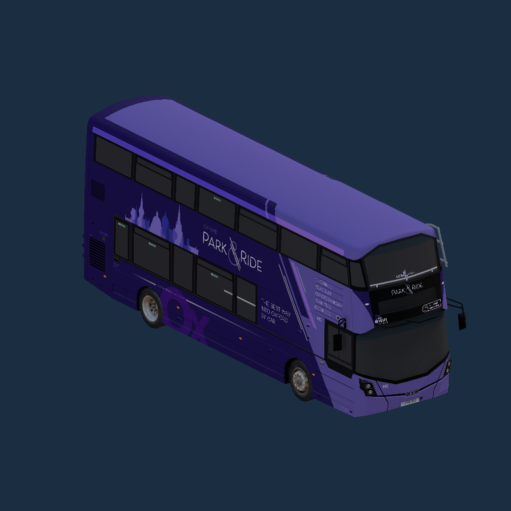 Oxford Bus Company Park & Ride Wright StreetDeck (Rear: Park & Glide)