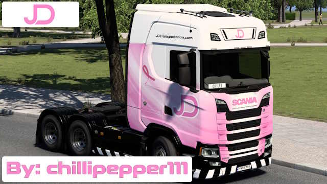 JD Transportation Pink Cancer Research Edition Skin Pack v2.0.1 preview