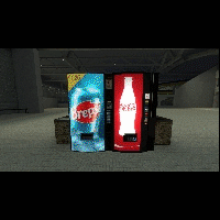 Soda Machine & Soda Can Buffet