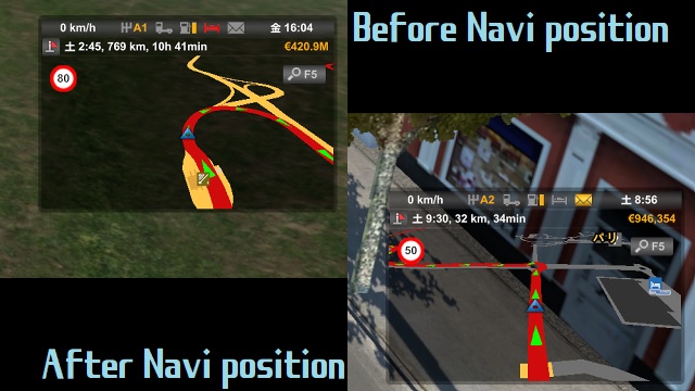 Move the navigation screen slightly downwards/ナビ画面をほんのり下げる