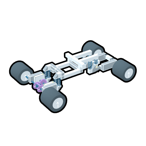 Working car with Diff, Suspention, and funky turning