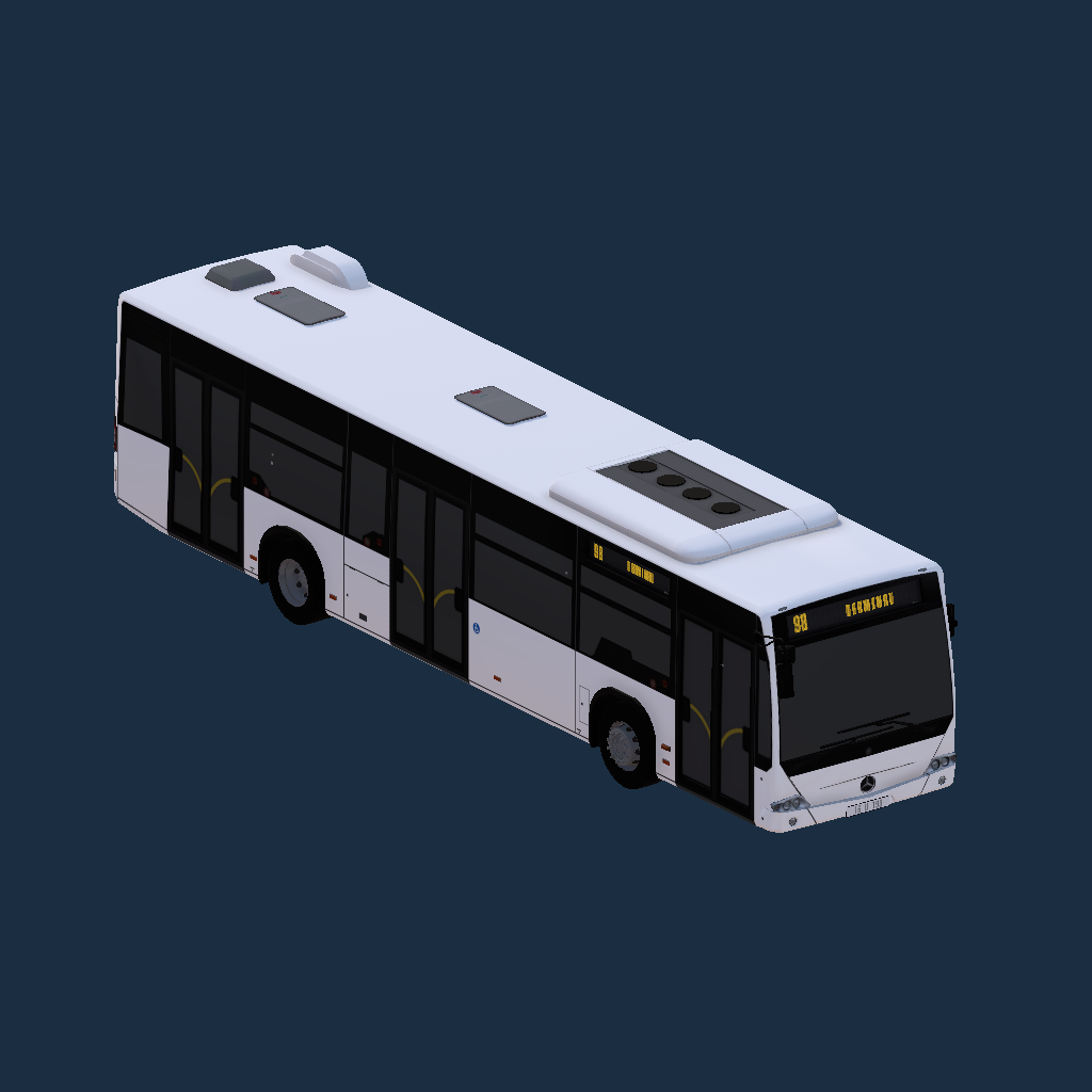 Mercedes Benz Conecto 2012 White Repaint Texture