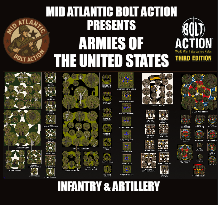 Mid Atlantic Bolt Action Armies of The United States Infantry & Artillery