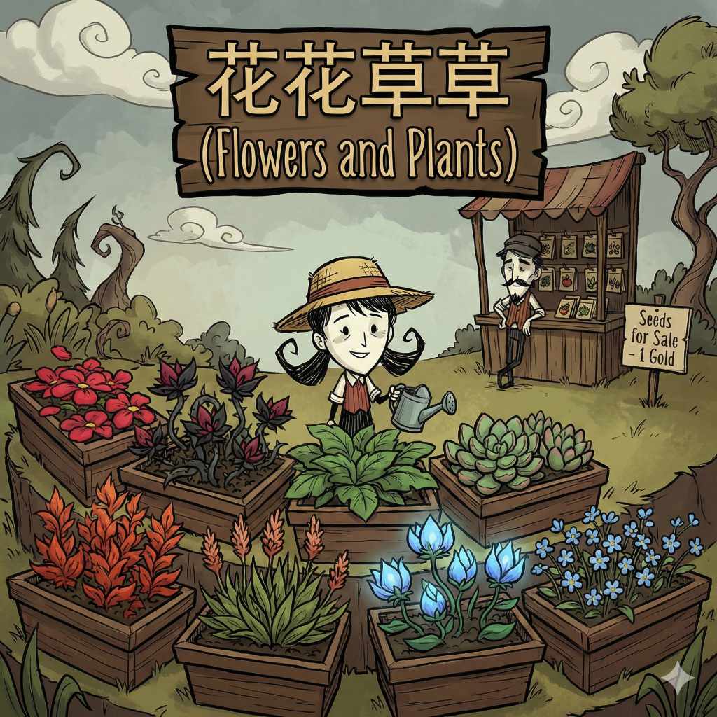 花花草草 (Flowers and Plants) – Don't Starve Together Mod
