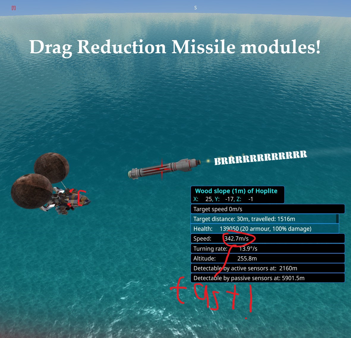 drag reduction and efficient thruster Missile Modules
