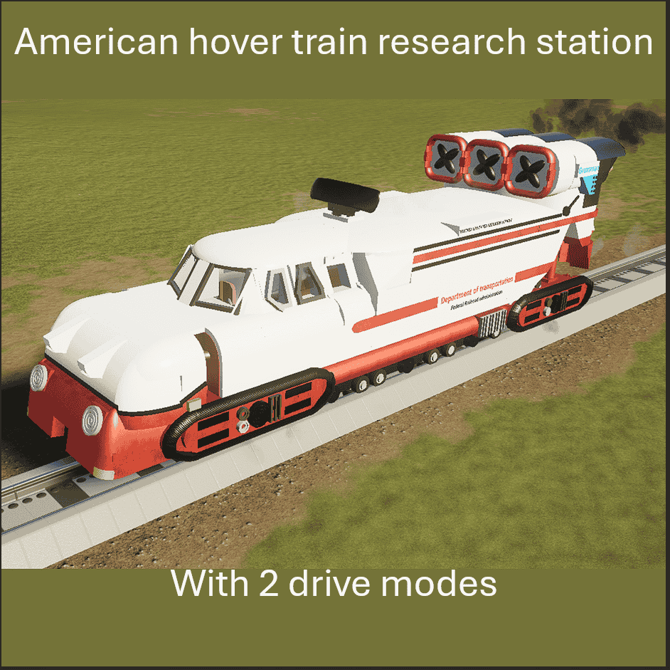 Hover train research station