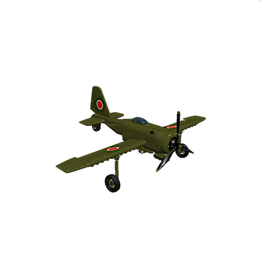 Japanese A6M (Zero) suicide plane