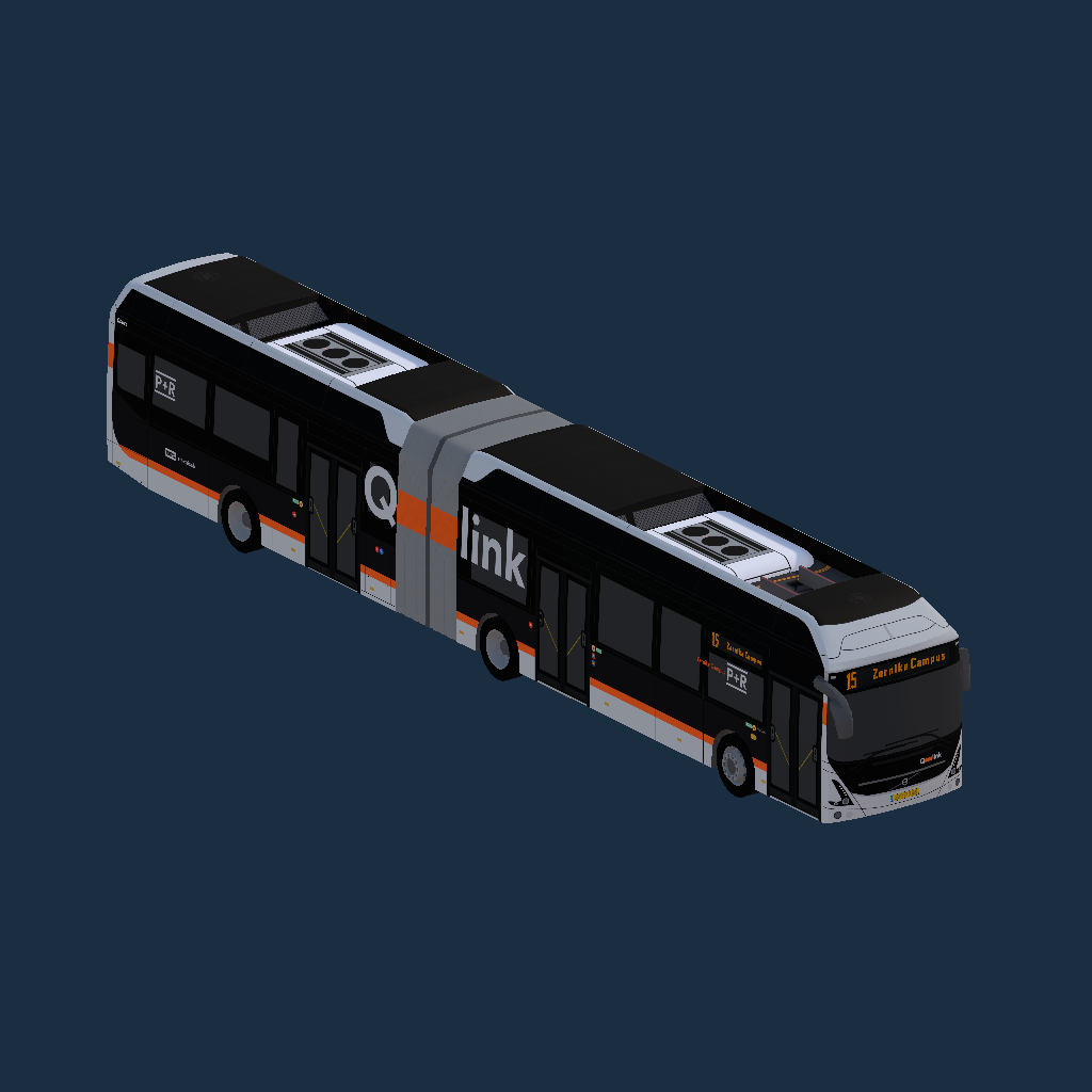 Volvo 7900A Electric Q-link Oranje Qbuzz GD