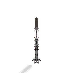 MPL Moon planet lander with rocket old
